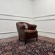 Classic English Sheepskin Leather Armchairs
