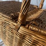 Vintage Wicker Picnic Basket