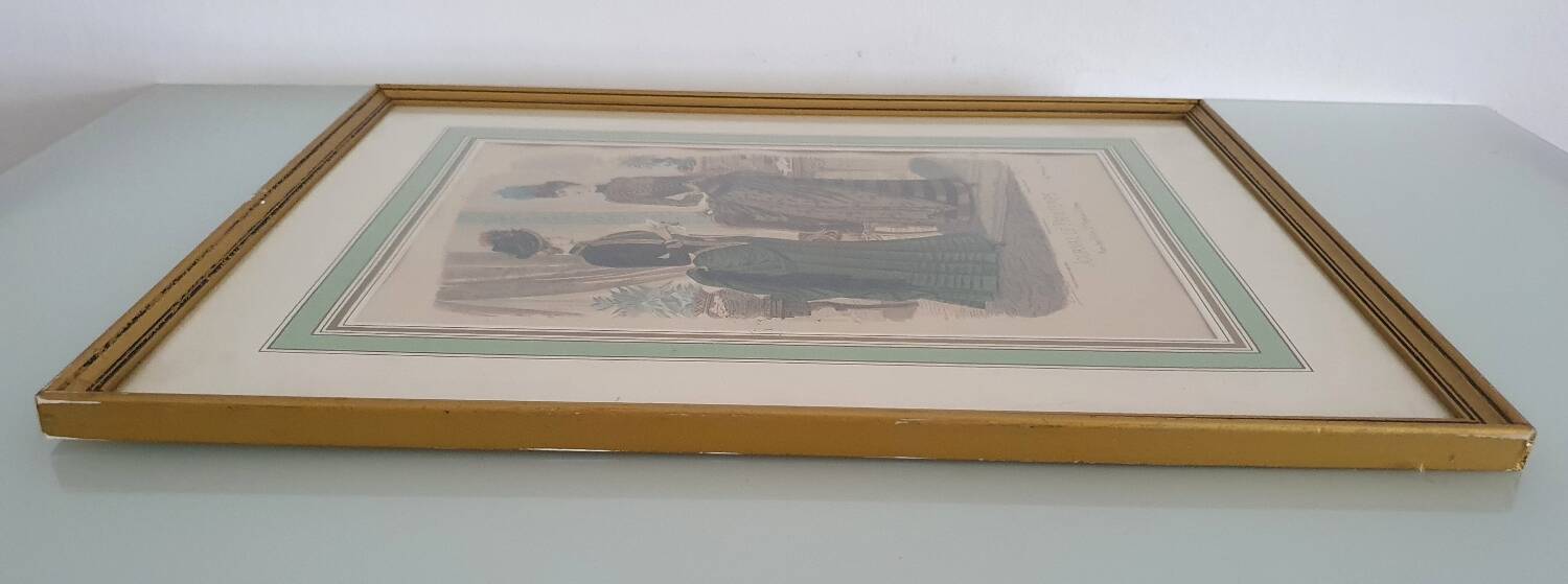 19th century fashion print