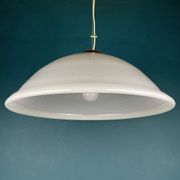 Large swirling Italian Murano glass pendant lamp, 1980s.