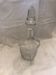 Chiseled glass wine decanter
