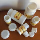 Lot of spice pot Made in Italy Opal Glass - vintage