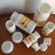 Lot of spice pot Made in Italy Opal Glass - vintage