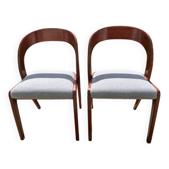 Pair of Baumann Gondola chairs
