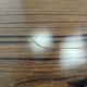 Foldable brown formica table compass legs