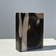 Symmetrical multicolored petrified wood soap dish