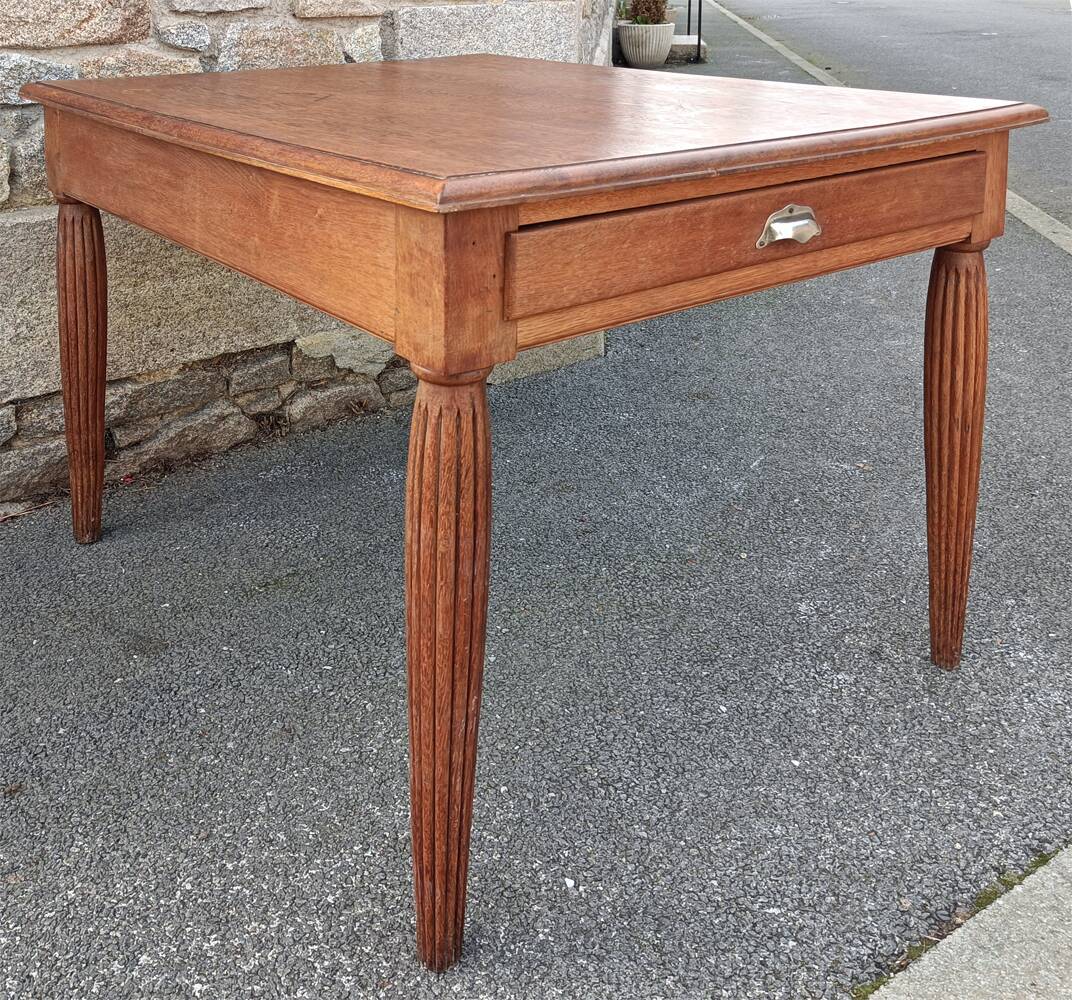 Art Deco table, wood, vintage 1930s