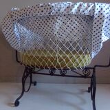 Cradle or cradle in wrought iron 1900
