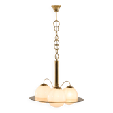 Chandelier italien des années 50 dans le style de Romeo Rega, années 1970.