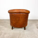 Vintage sheep leather club chair tub notter