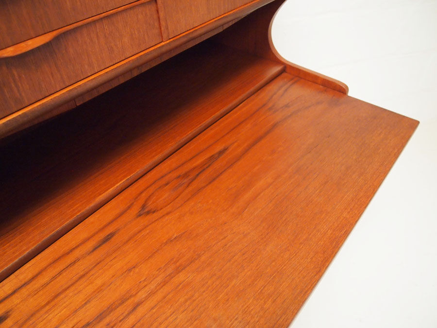 vintage danish teak chest of drawers bureau