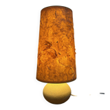 stone lamp with its lampshade in dried flowers 1970