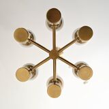 1950s brass and glass chandelier by Hans-Agne Jakobsson