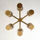 1950s brass and glass chandelier by Hans-Agne Jakobsson