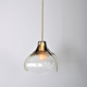 Aluminium and Murano glass tulip ceiling lamp