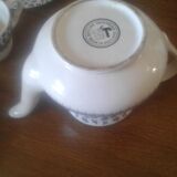 Set of six cups and six cups including an theire