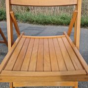 Set of 3 vintage folding chairs