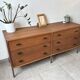 Vintage Scandinavian teak sideboard – 6 drawers – 1960s