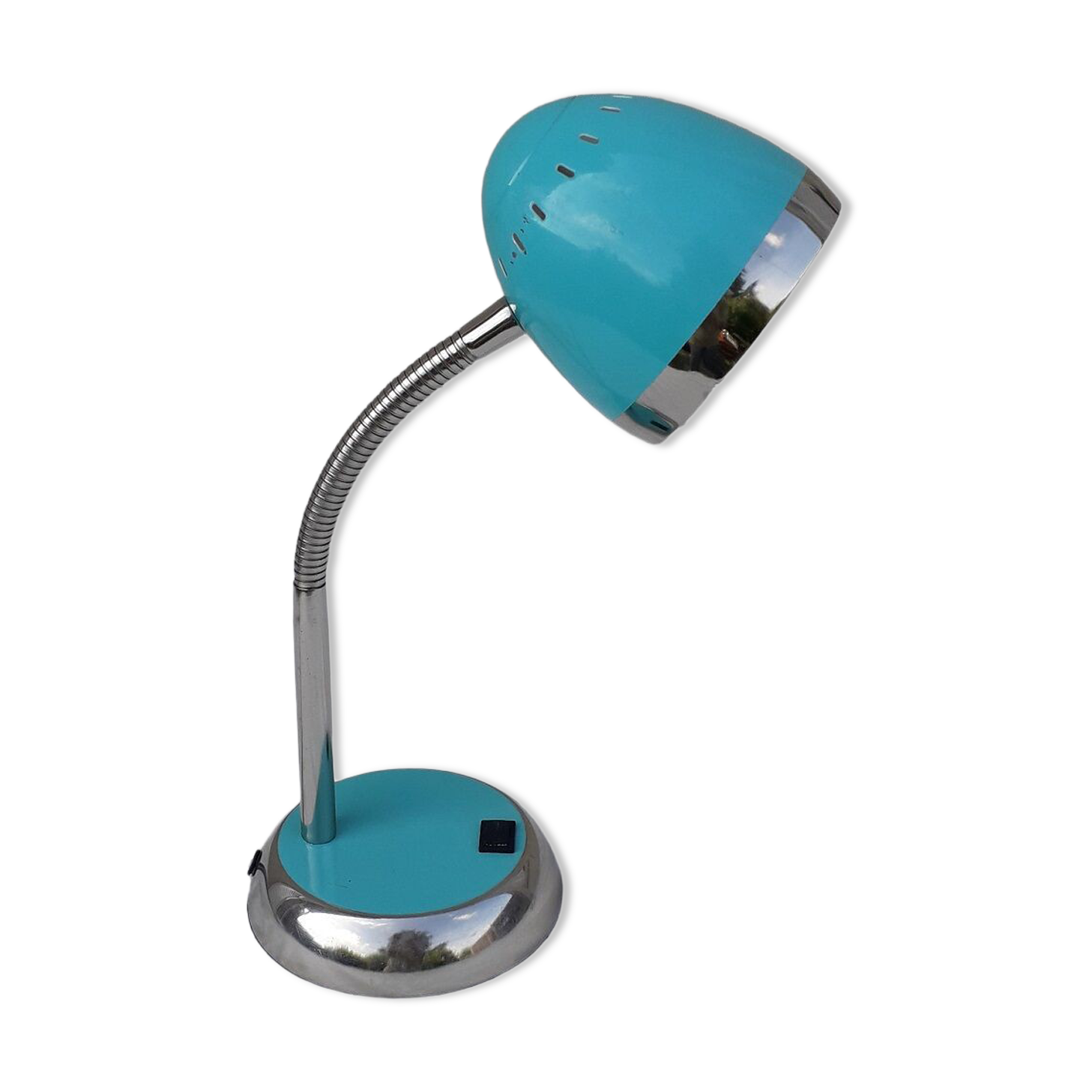 Lampe de bureau turquoise