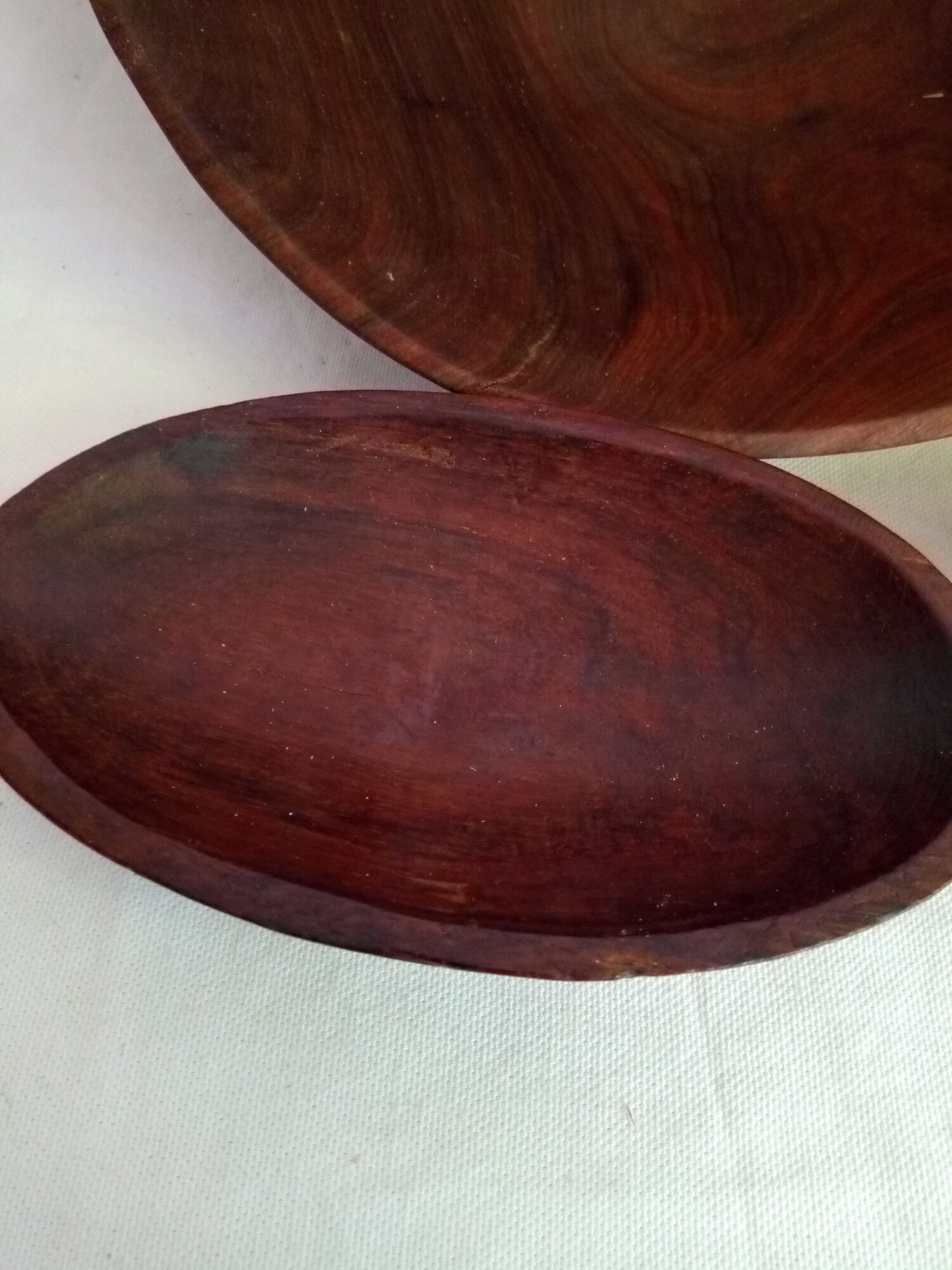 Salad and 10 exotic wooden ramekins, Africa of the 1970