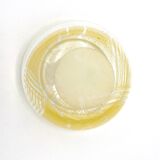 Ashtray in abstract blown glass built - The pontoon (Nicholas Morin) -vintage design 1993