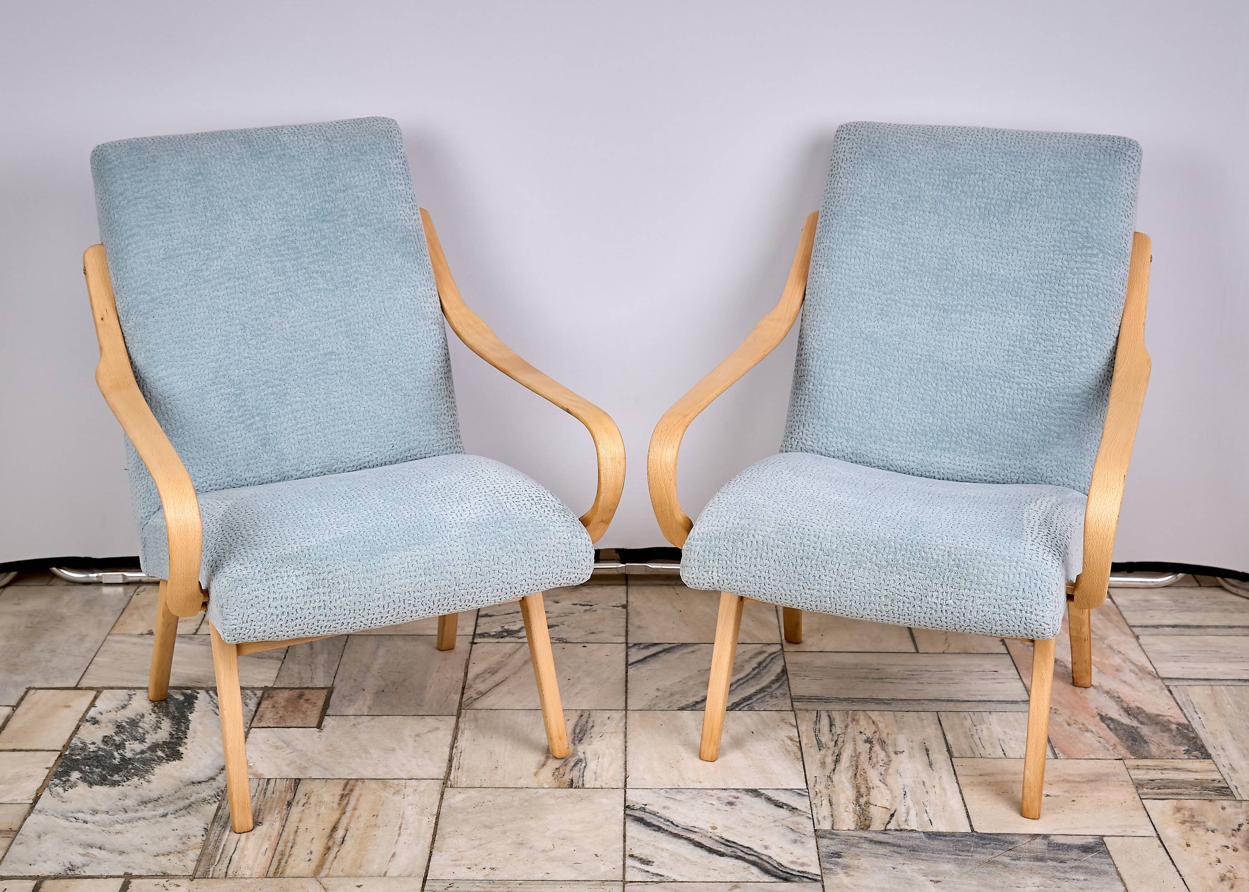 Pair of TON armchairs designed by Jaroslav Smidek, Czechoslovakia, 1960s