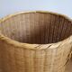 Wicker basket with lid