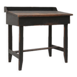 Swedish desk 19th century in black original paint