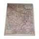 Carte scolaire murale Vidal n°62 France de l'Est Jura Bassin de la Saone