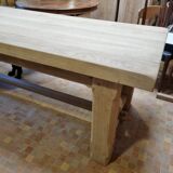 Brutalist oak table