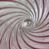 Crystal vase, Pink vase from Cristallerie du Val Saint Lambert.