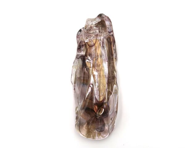 Mezouzah d'artiste signée en verre signée, années 90