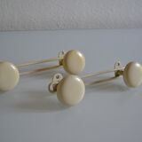 2 double coat hooks vintage 60's