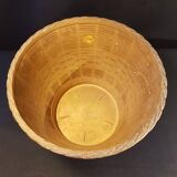 Corbeille, cache-pot imitation rotin