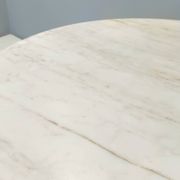 Dining Table with a Portuguese Pink Marble Top in the style of Carlo De Car