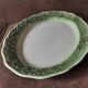 Oval ceramic dish in slip style