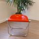 Vintage red Pluff stool – Anonima Castelli