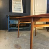 Scandinavian table with extensions-60 's