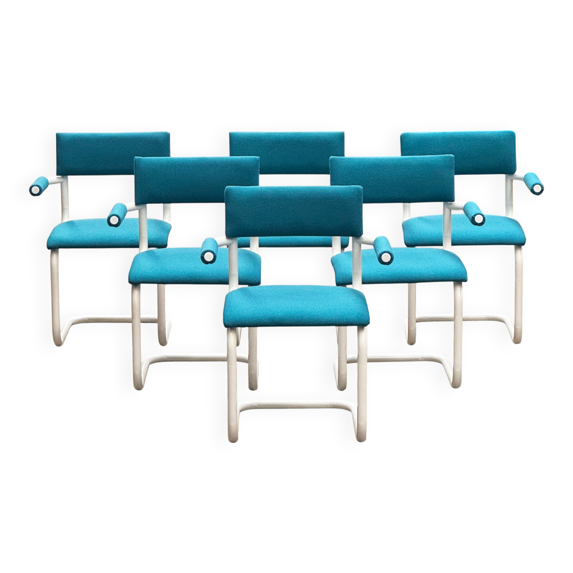 6 cantilever chairs from the 80s