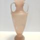 Vase amphore en verre Scavo rose pêche et blanc, attribué à Seguso, Italie