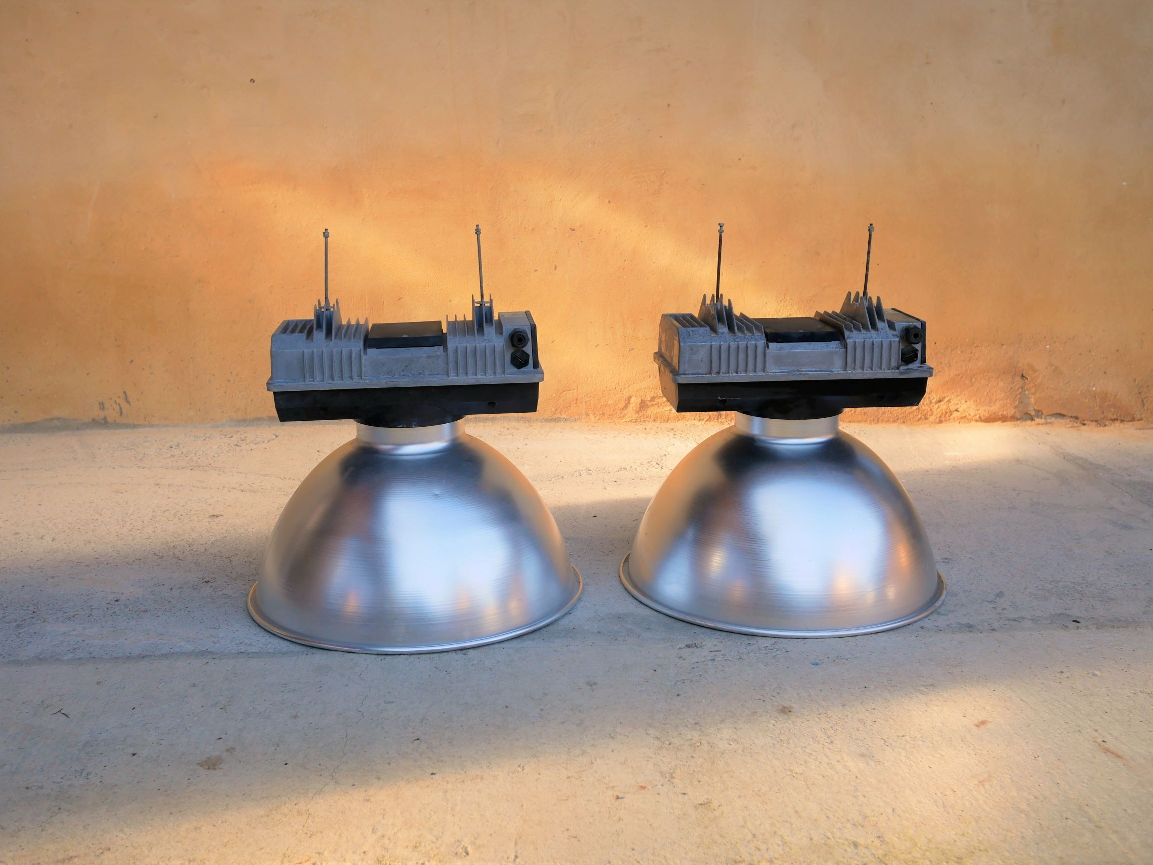 Pair of industrial hanging by Mazda