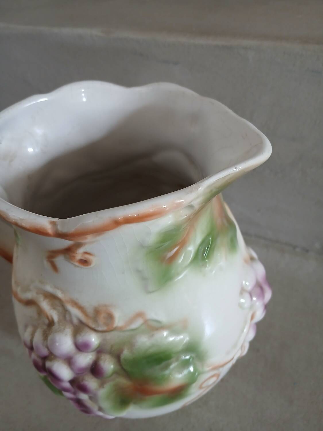 Antique jug in slipware