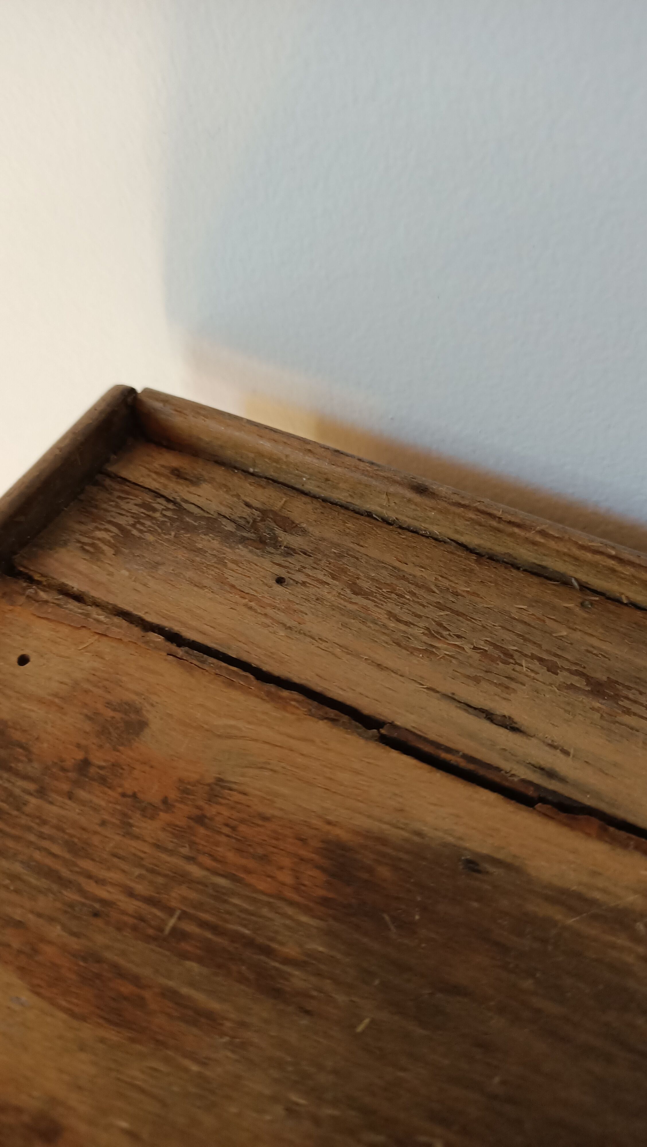 Bedside table with secret drawer