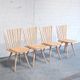 Set of 4 chairs salon mikado by Foersom & Hiort-Lorenzen for Fredericia, 1999
