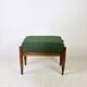 Tabouret Edmund Homa siège bouclé vert