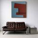 Abstract minimalist painting on stretched canvas 100x80cm