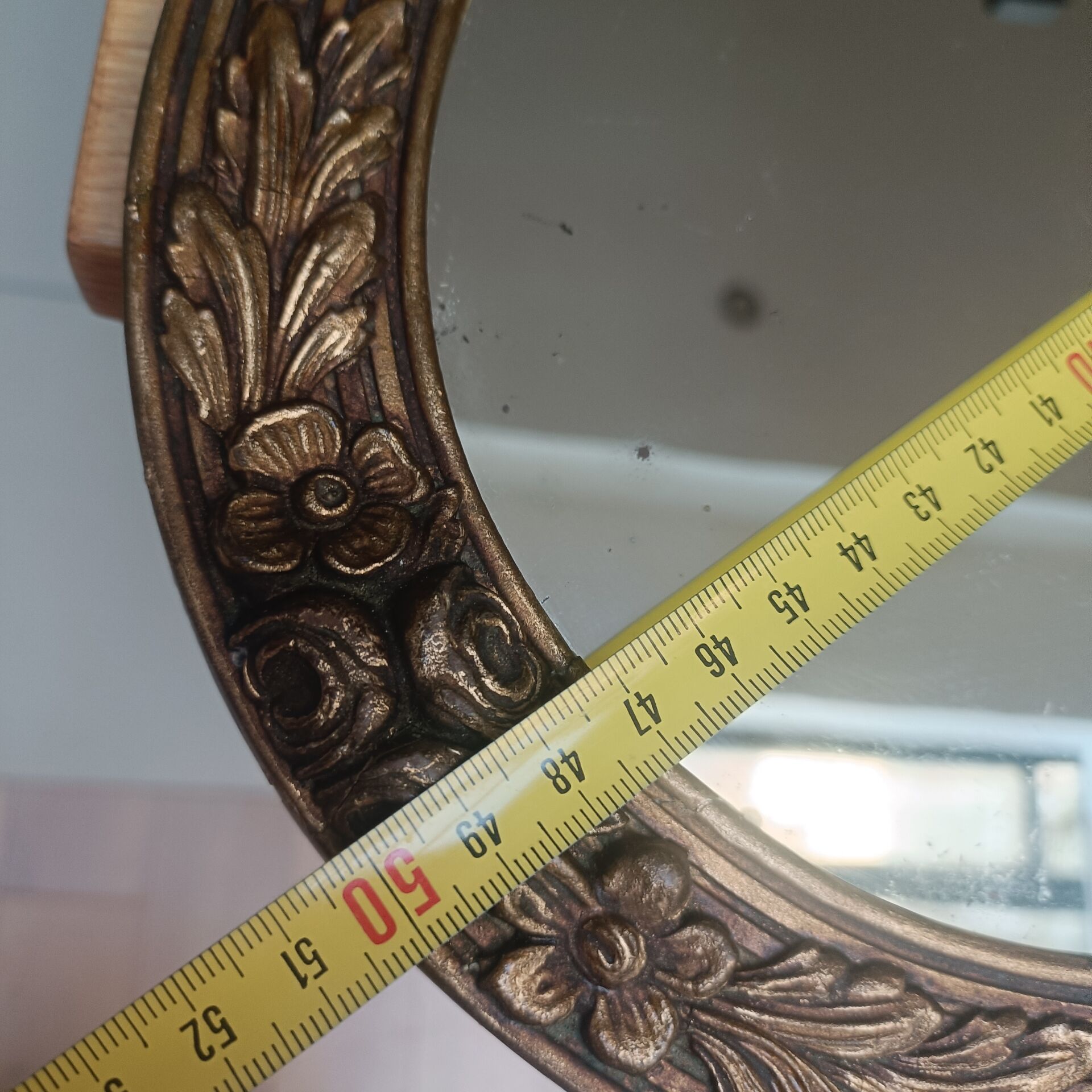 Art Deco oval mirror