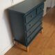 Commode scandinave bleu ganne