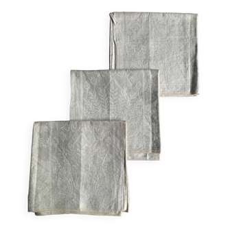 Set of 3 old linen tea towels