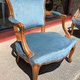 Pair of Louis XV cabriolet armchairs